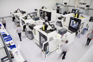 overhead-view-of-engineering-workshop-with-workers