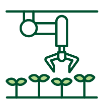 Robot arm farming produce