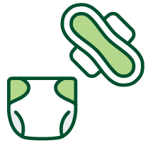 Diaper and sanitary pad