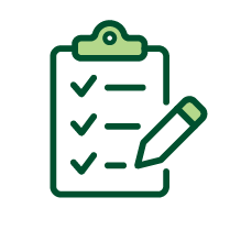 Checklist with pencil